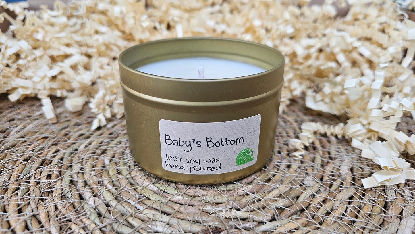 Baby's Bottom 24cl Gold Tin with Lid